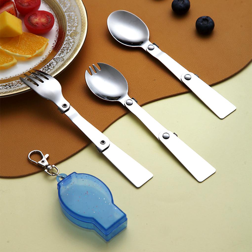 Bộ Muỗng Nĩa Bằng Thép Không Gỉ Có Thể Tái Sử Dụng Tiện Lợi