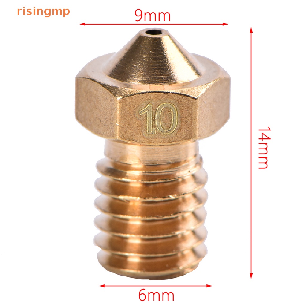 Vòi Phun V5 V6 0.2 0.3 0.4 0.5 0.6 0.8 1.0mm M6 Cho Máy In 3D