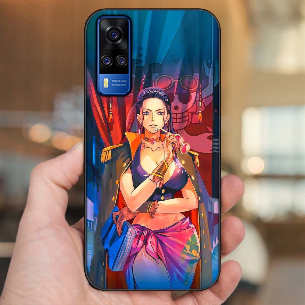 Ốp lưng Vivo Y51S viền đen in hình Nico Robin One Piece Đảo Hải Tặc