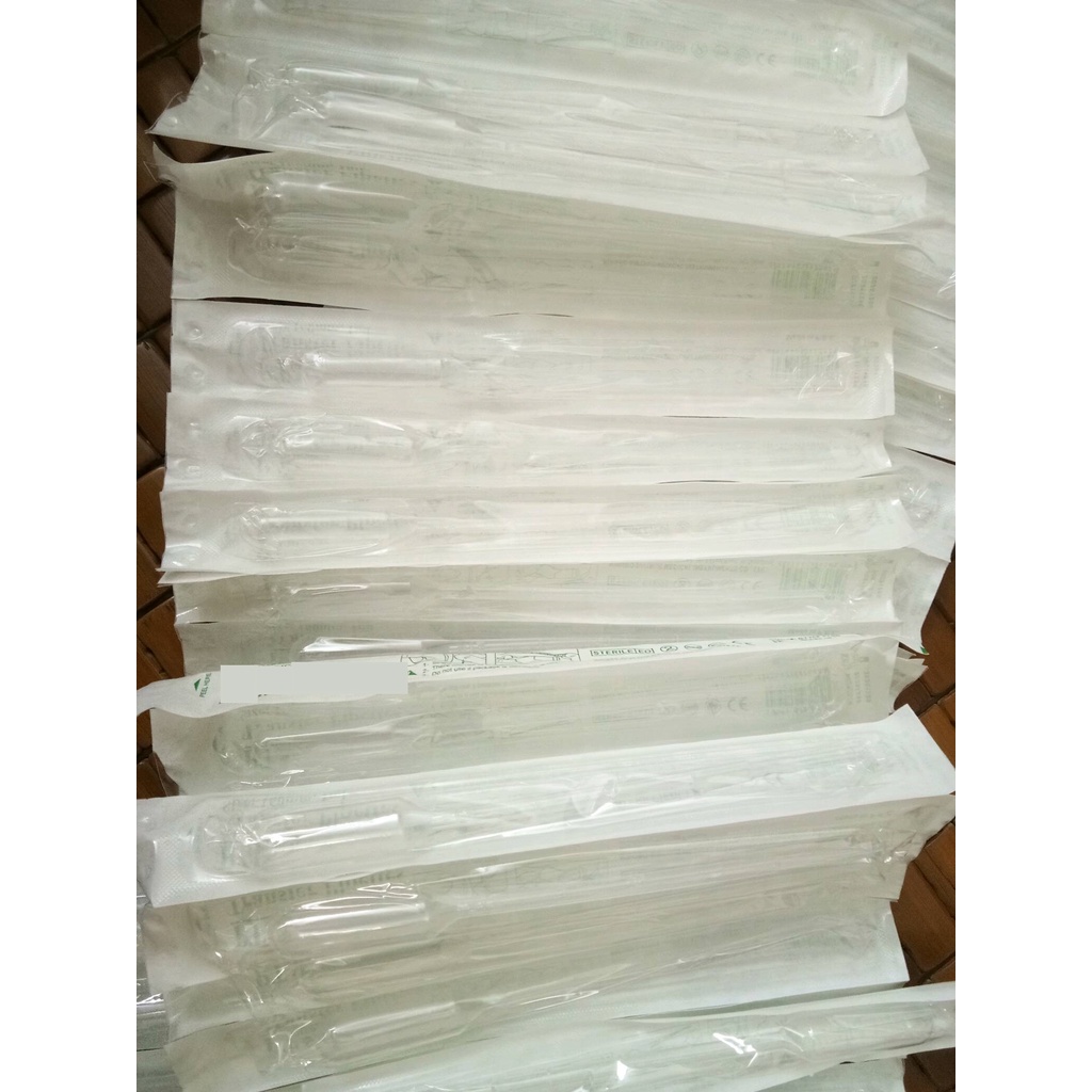 [hộp 100 cái]  Pipet tiệt trùng, ống nhỏ giọt tiệt trùng 1ml, 3ml dùng cho bé uống sữa, hút chất lỏng