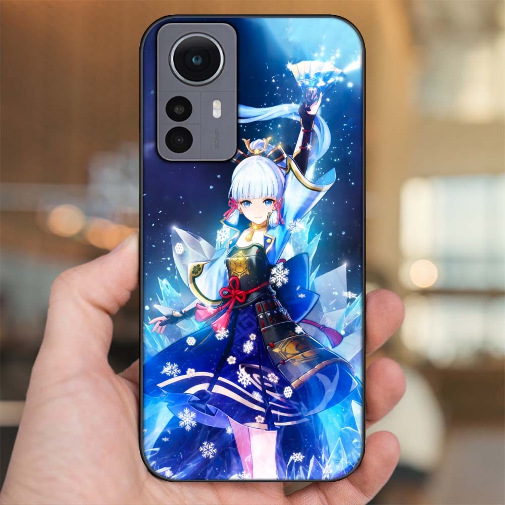 Ốp lưng Xiaomi 12 Pro 5G viền đen in hình Ayaka Genshin Impact