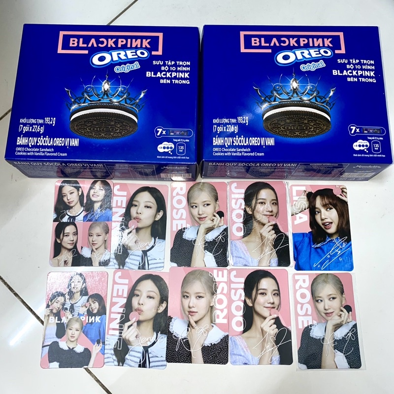 Bánh Oreo x Blackpink tặng kèm card bo góc random phiên bản Việt Nam
