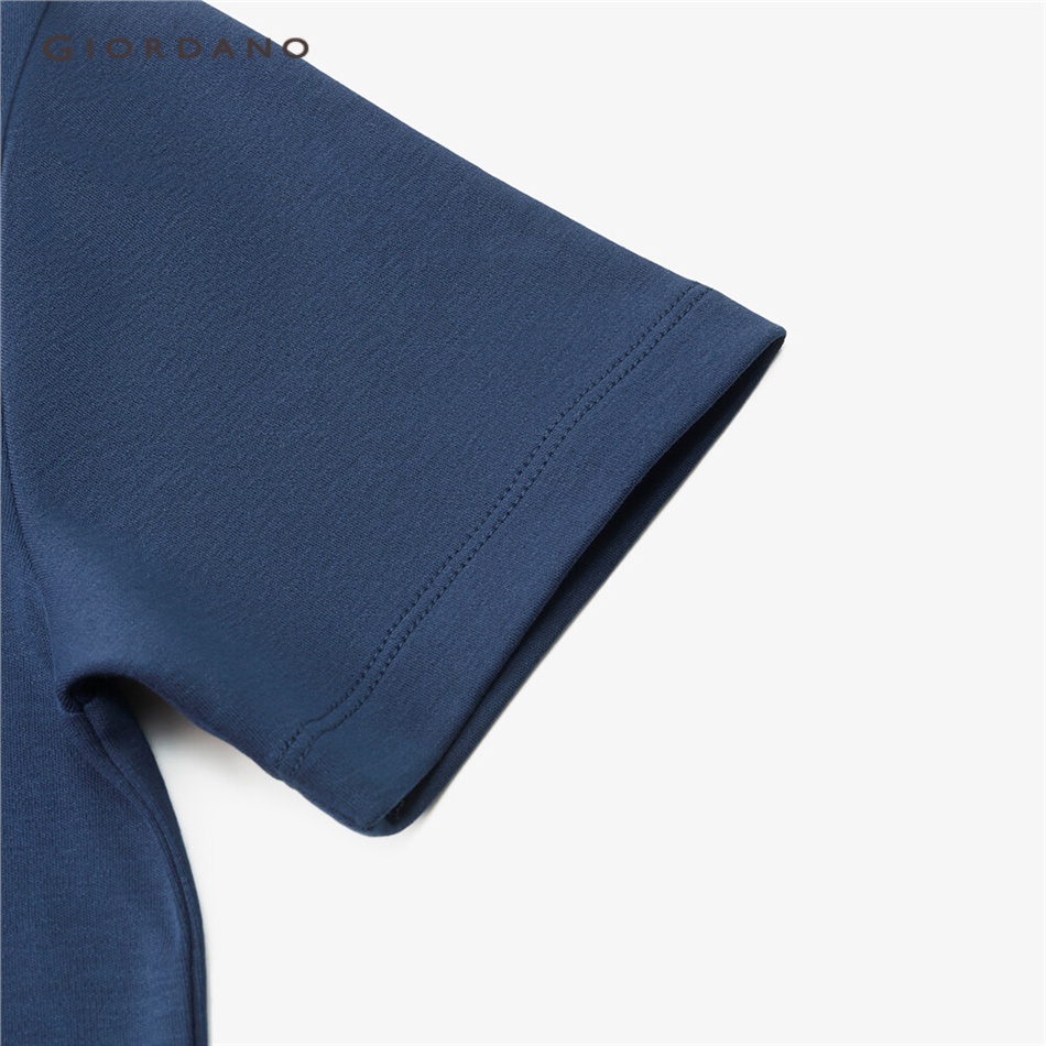 Áo thun GIORDANO 13323201 cổ thuyền tay ngắn màu cho nữ