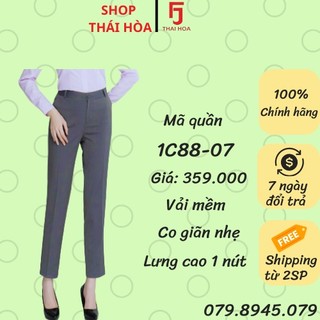 Thái Hoà Chính Hãng Quần 1C màu xám cho nàng có vòng mông và đùi to