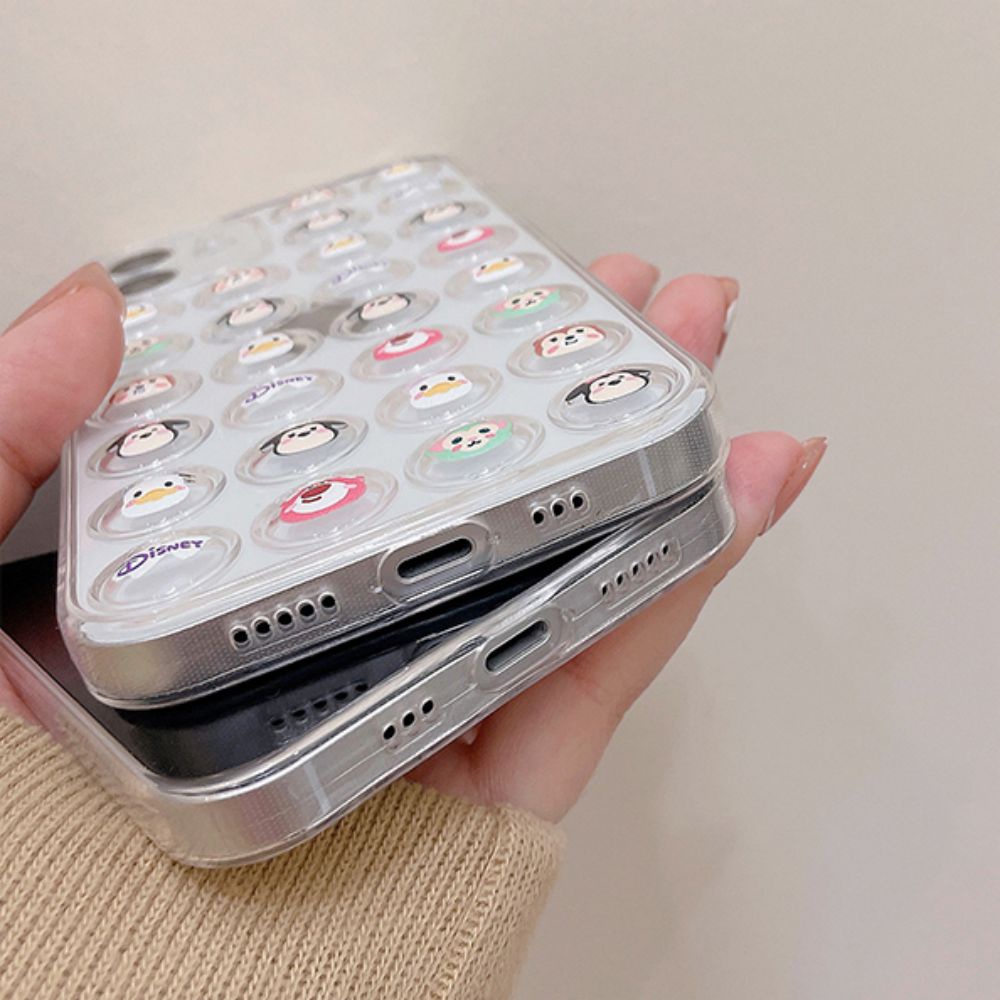 Ốp Điện Thoại TPU Mềm Trong Suốt Hình Mickey / Winnie 3D Dễ Thương Cho IPhone 14 13 12 11 Pro Max 14 Plus