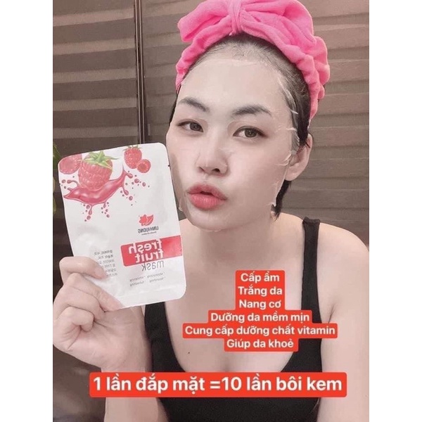 Mặt nạ hoa quả linh hương 1 hộp 10 miếng