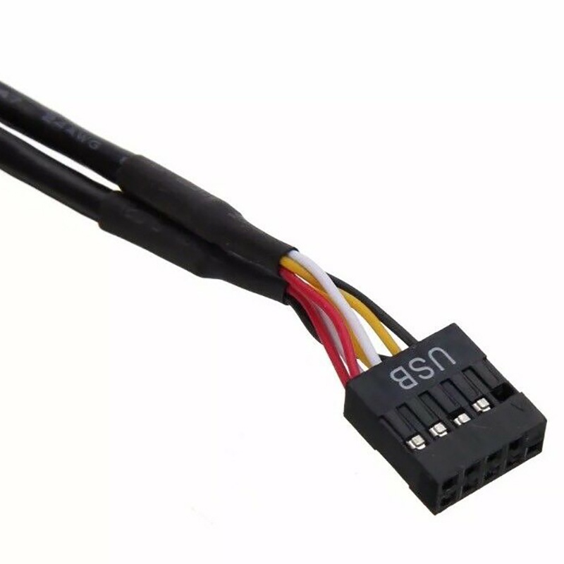 Dây Cáp Nối Dài Bo Mạch Chủ Chuyển Đổi 1 Sang 4 Cổng Usb 9Pin Dài 30Cm