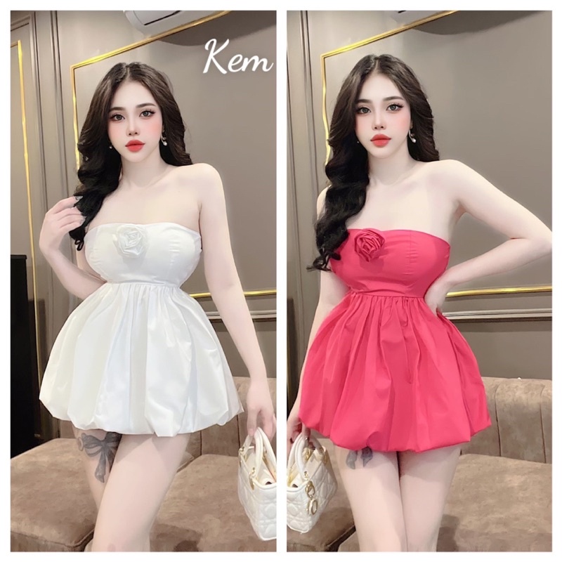 Sét váy quây đính hoa