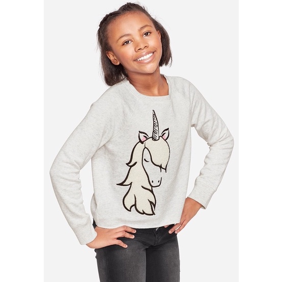 Áo Sweater Nỉ Lông Da Cá Unicorn JUSTICE Hàng Xuất Xịn Cao Cấp Chất Siêu Mịn Đẹp Thu Đông Ấm Áp Ngựa Xám
