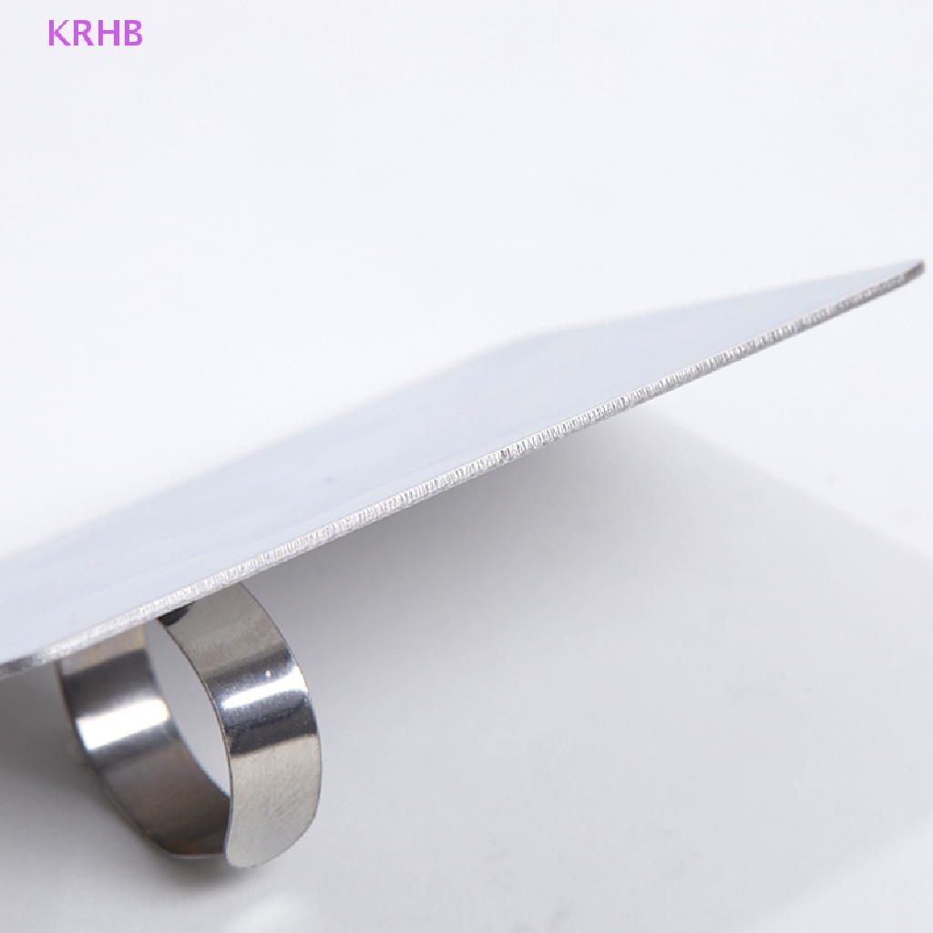 Bảng Màu Trang Điểm Nền Bằng Thép Không Gỉ Dạng Nhẫn Đeo Ngón Tay Độc Đáo