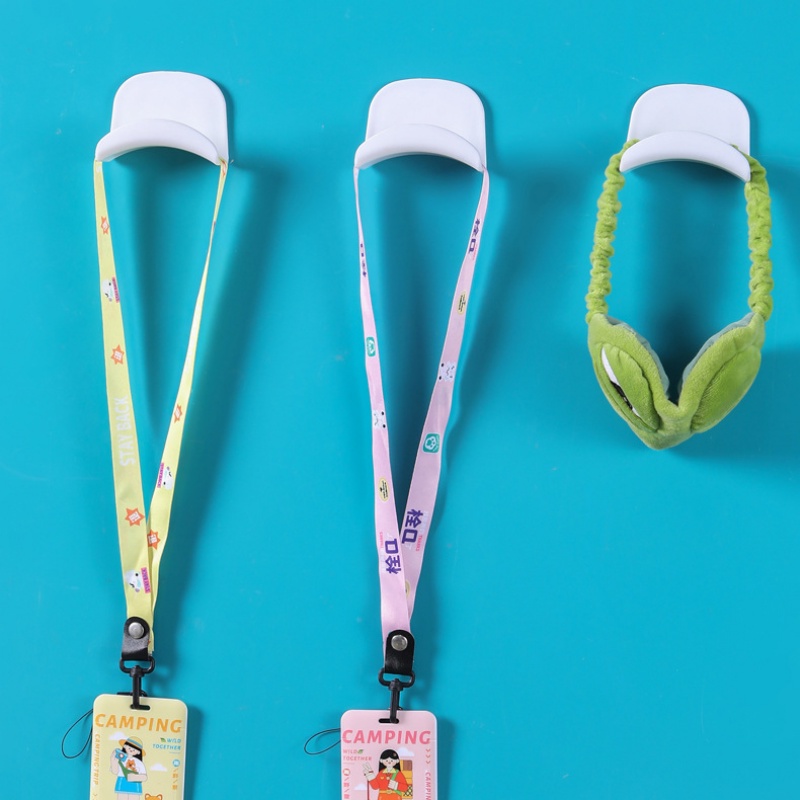 Giá Đỡ Treo Túi Xách / Mũ / Khăn Tắm Chịu Lực Mạnh Chống Thấm Nước Màu Trắng Tiết Kiệm Không Gian