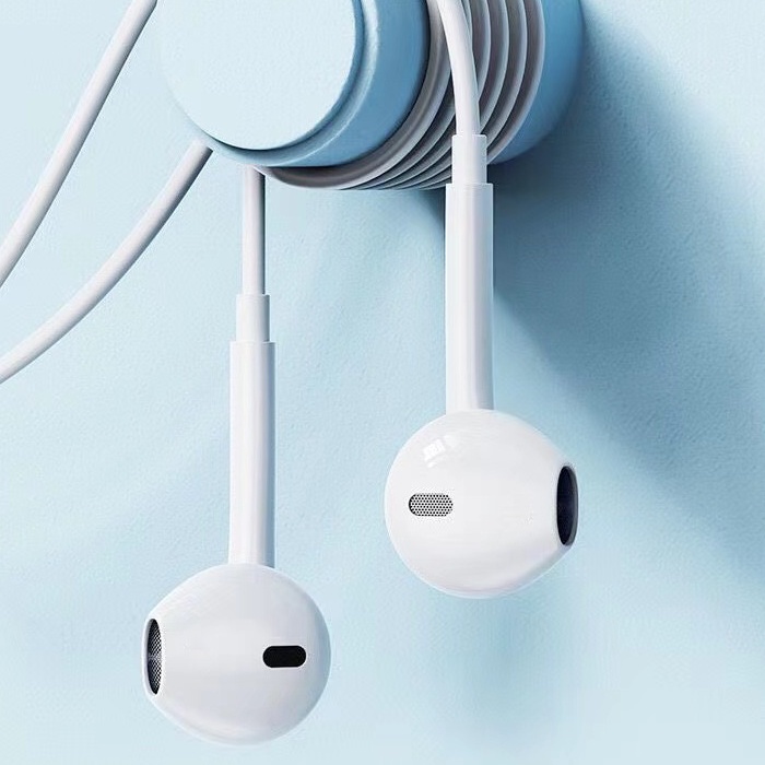 Tai nghe có dây cổng Type C cho Mac, điện thoại Android, tai nghe nhét tai dài 1,2 mét - Màu Trắng - Rich Baby Official