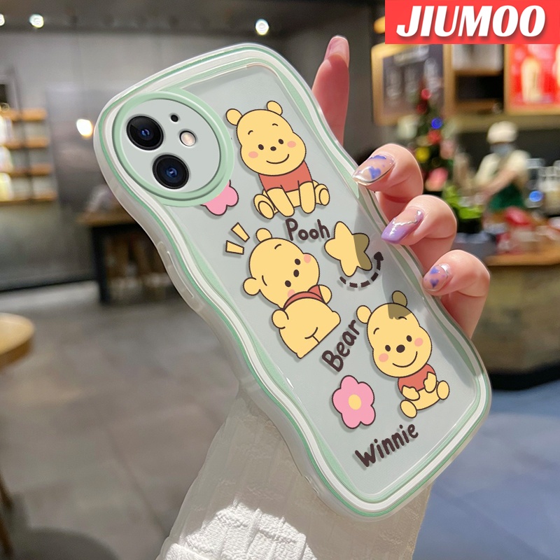 Ốp Điện Thoại Viền Gợn Sóng Hình Gấu Pooh Cho Samsung galaxy A50 A50s A30s A30s