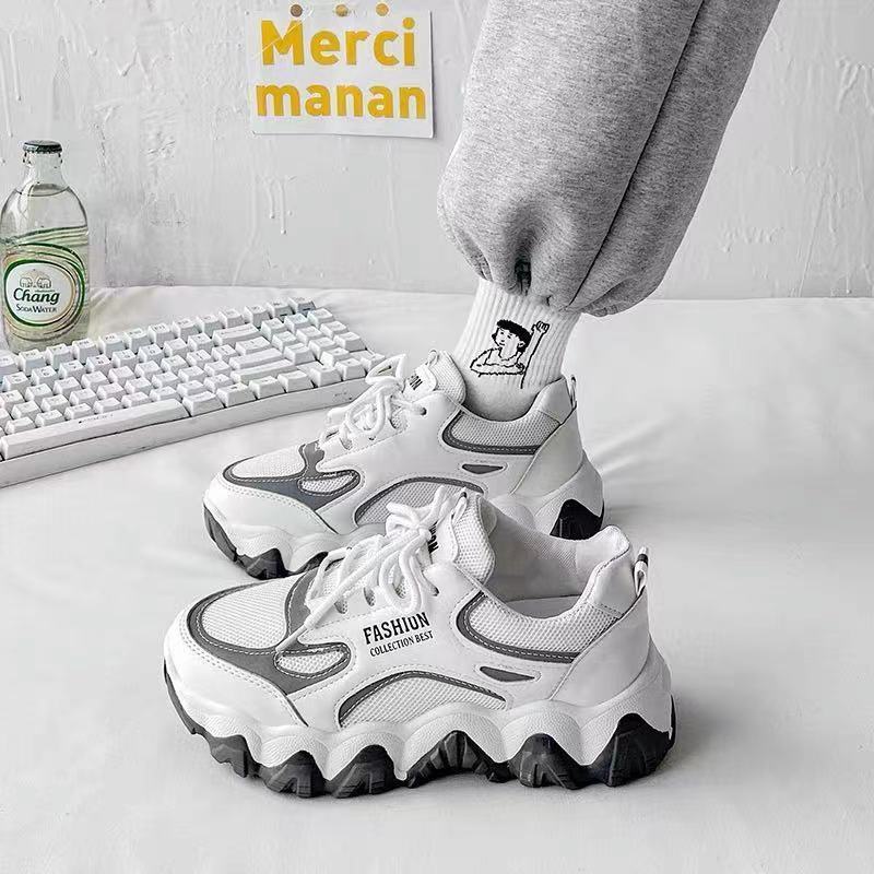 Giày Thể Thao Thoáng Khí Phong Cách Hàn Quốc Thời Trang Xuân Thu Mới Cho Nữ