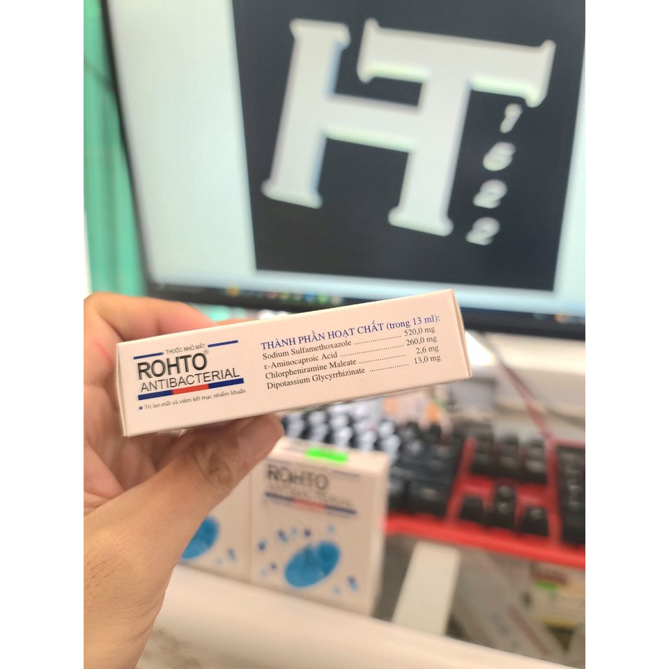Rohto Antibacterial 13ml cho mắt lẹo, nhiễm khuẩn