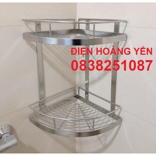 Kệ góc Inox 304 đặc -KỆ GÓC 2 TẦNG INOX 304 SIÊU BỀN, SIÊU TIẾT KIỆM