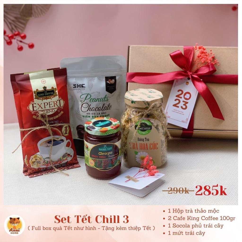 Quà tặng Tết - Set Quà Tết 2023 - Set Tết Chill 3- Anni Home