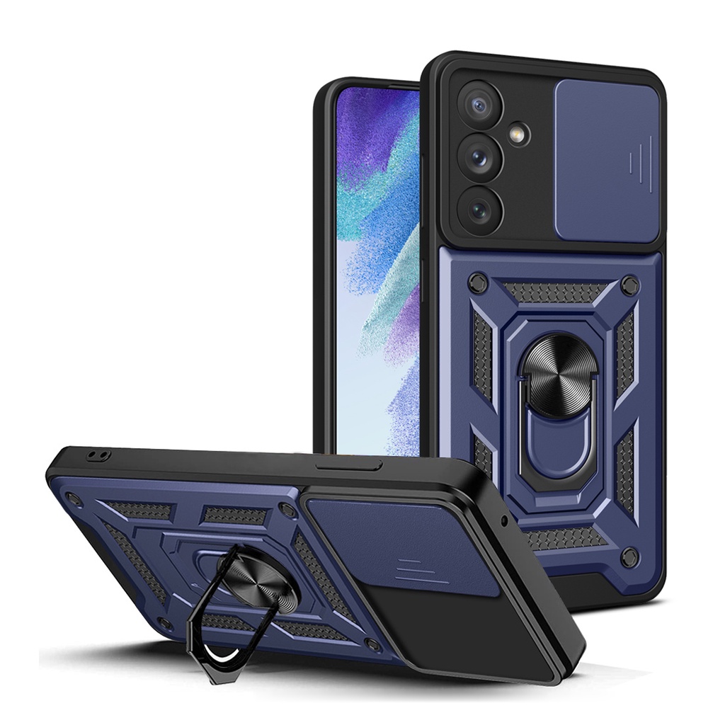 Ôp Điện Thoại Dạng Giáp Chống Sốc Có Vòng Đỡ Nam Châm Cho Samsung Galaxy A54 A34 A24 A14 A73 A53 A33 A04 A04E A04S A05 A05S 5G 4G