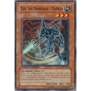 Thẻ bài yugioh - tcg - the six samurai - yariza / gld2-en019