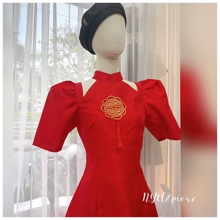 [ Sẵn] Đầm Tàu Cutout Vai