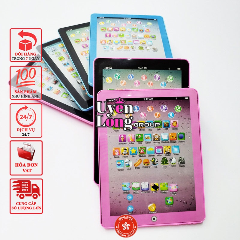 Đồ Chơi Máy Tính Cảm Ứng Giúp Bé Tự Học Và Làm Quen Tiếng Anh, Âm Nhạc, Từ Vựng, Toán Học, Chữ Cái