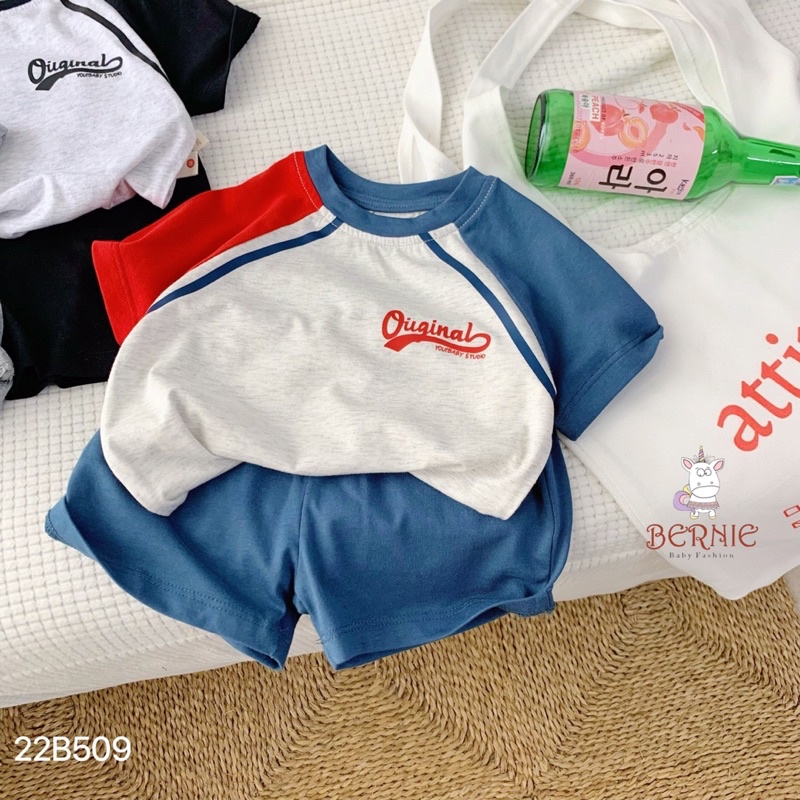 Bộ bé trai Bernie zaclang phối tay Original cho bé từ 8-22kg-22B509