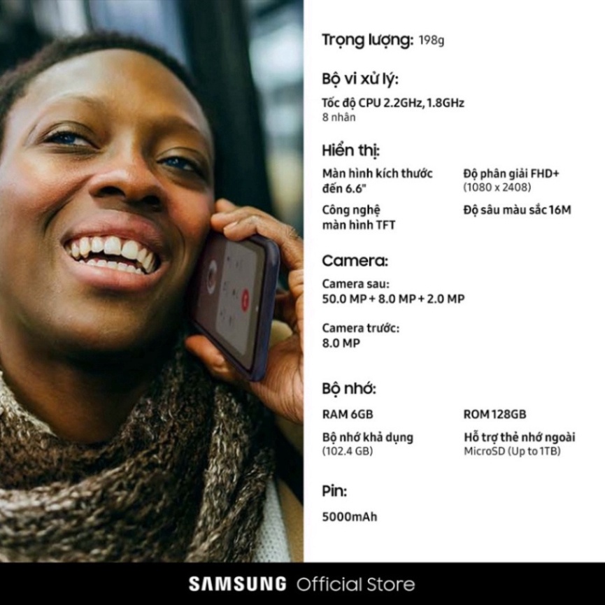 Điện Thoại Samsung Galaxy M23 5G  - Hàng Chính Hãng