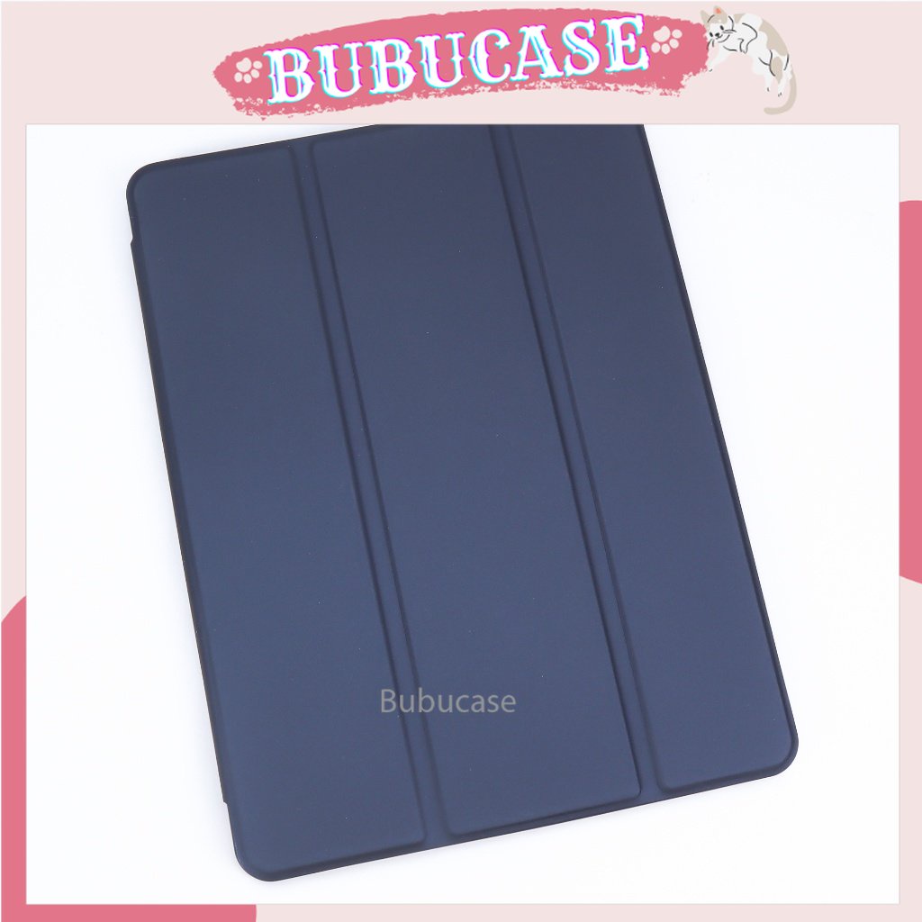 Bao da cho ipad gen7/8/9 - Air 3 có khây đựng bút - màu xanh midnight