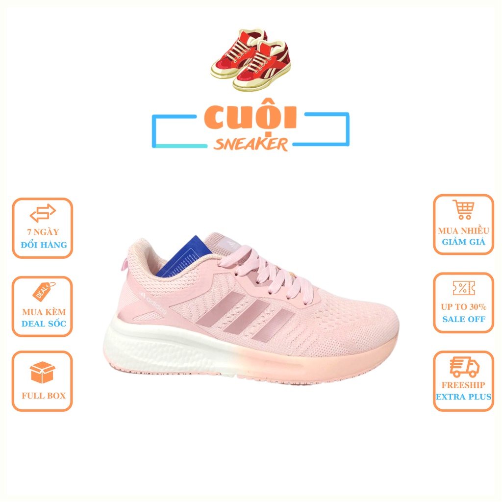 Giày Thể Thao Nữ 𝗔𝗱𝗶𝗱𝗮𝘀 Thời Trang Cao Cấp Màu Hồng, Giày Adidas Nữ Siêu Nhẹ Chạy Bộ Tập Gym Full Box