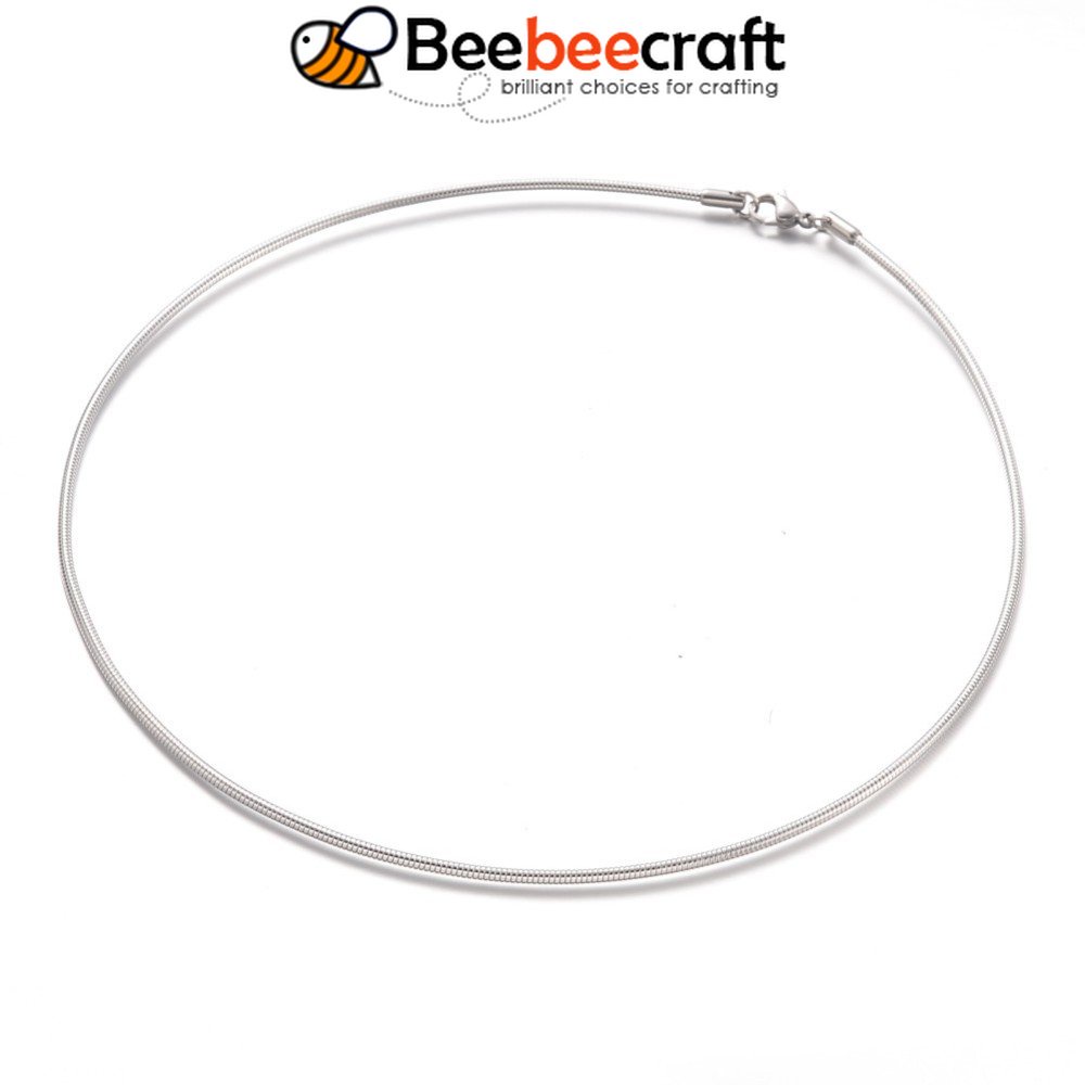 Set 1-2 Dây Chuyền Bằng Thép Không Gỉ 304 Màu Sắc 15.7 inch