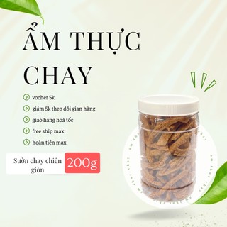 Sườn Chay chiên Giòn 200g, thực phẩm chay, ăn vặt, ăn cùng các món nước lèo
