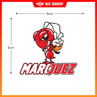 Tem MARQUEZ CON KIẾN Dán Xe Siêu Ngầu [5cm x 5cm]