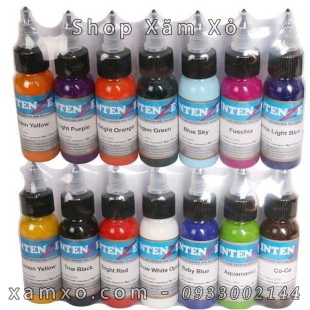 Mực xăm hình body inteze - dụng cụ xăm sài gòn