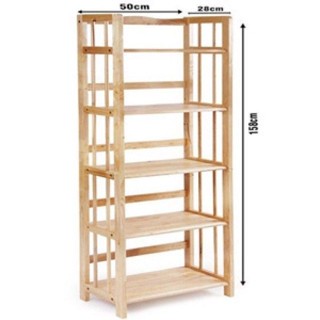 Kệ Sách Gỗ, Giá Sách Gỗ Sea Decor 5 Tầng Chất Liệu Gỗ Cao Cấp