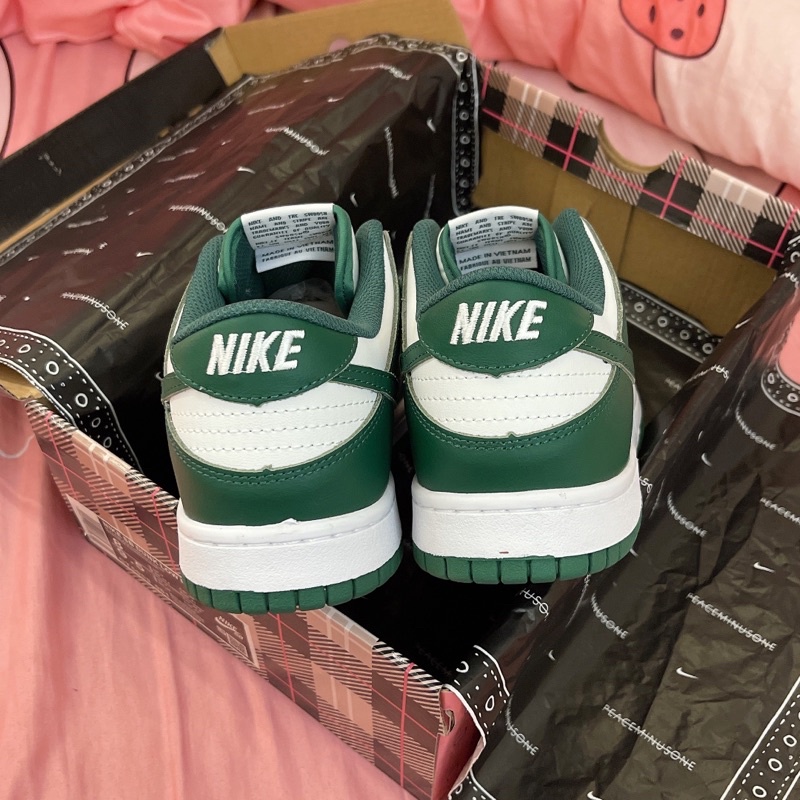 GIÀY SB DUNK LOW WHITE GREEN LAI AU