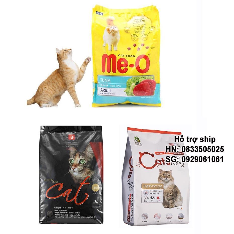 (Túi 1kg) Thức ăn mèo KEOS Me-o CAT EYE CATSRANG đồ ăn dành cho mèo lớn trên 1 năm tuổi