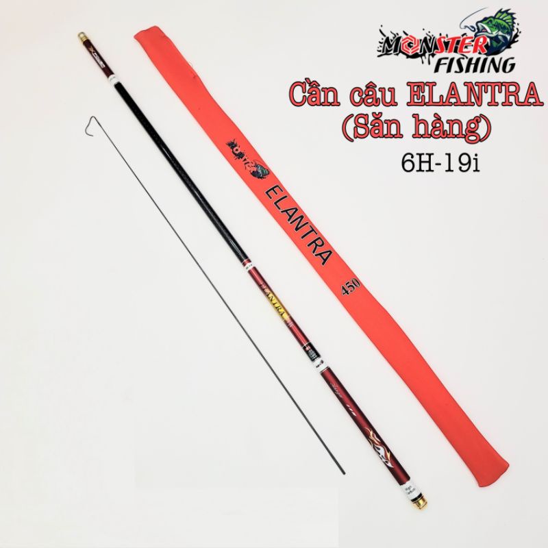 Cần câu tay Monster Elantra săn hàng, carbon 8 lớp,tùy chọn size 3m6 tới 10m