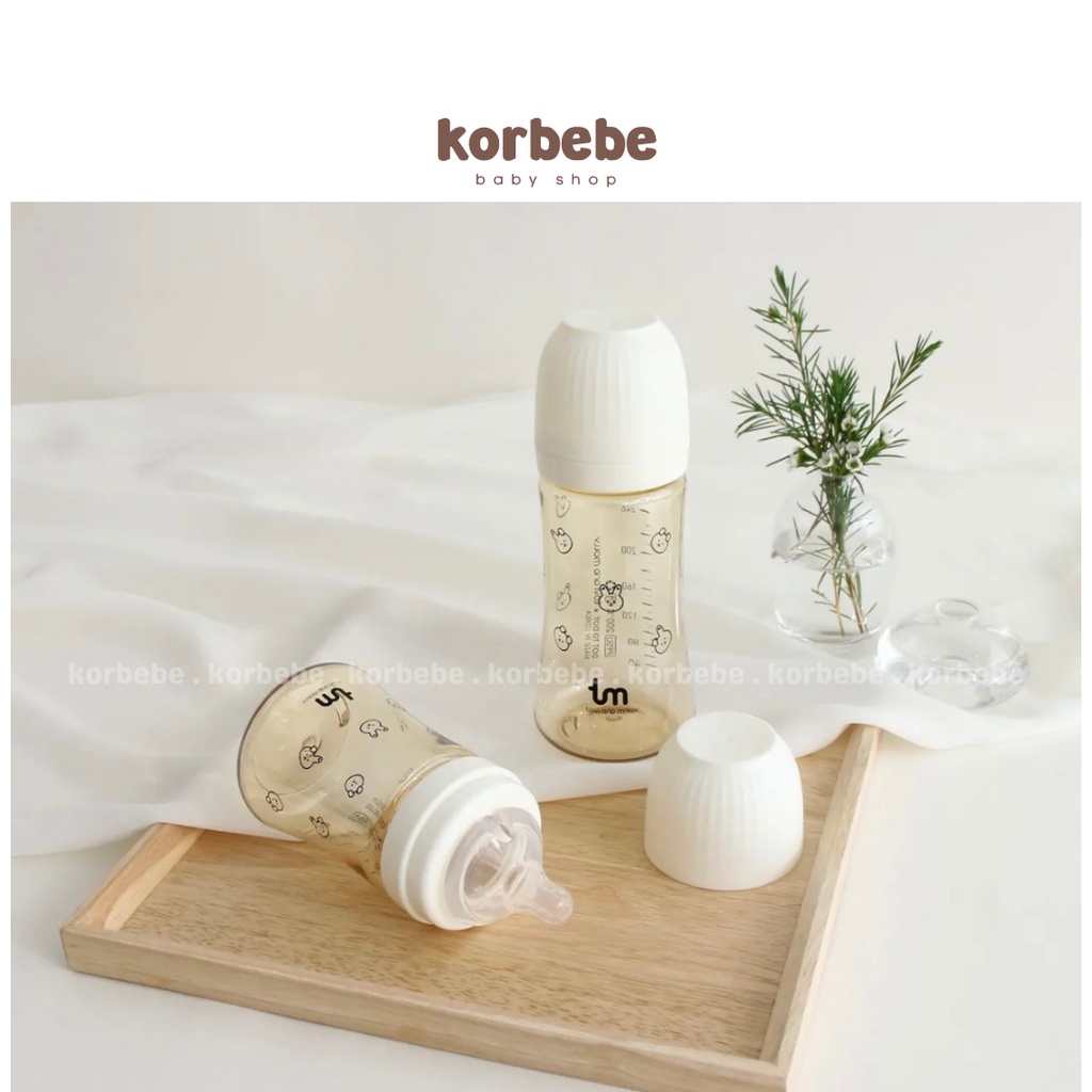 Bình sữa Tovi and Molly hình thỏ Hàn Quốc cho bé 180ml/280ml