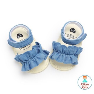 Sandal đính nơ tập đi cho bé gái
