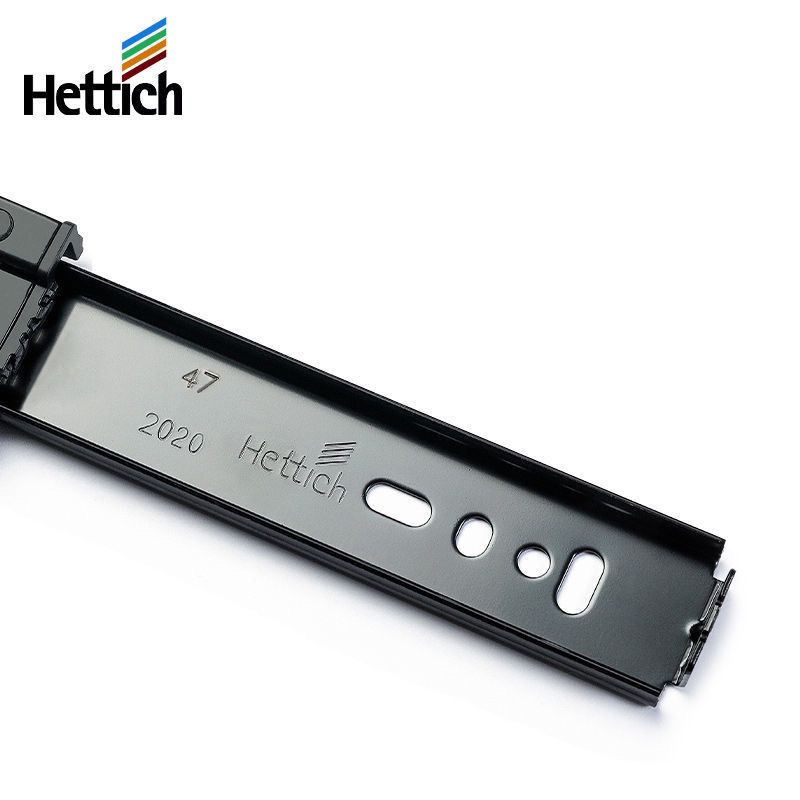 Drawer Three-Section Rail Bedside Table Mute 3-Section Drawer Slide HATTIECS Ka5332 Guide Rail/soft 