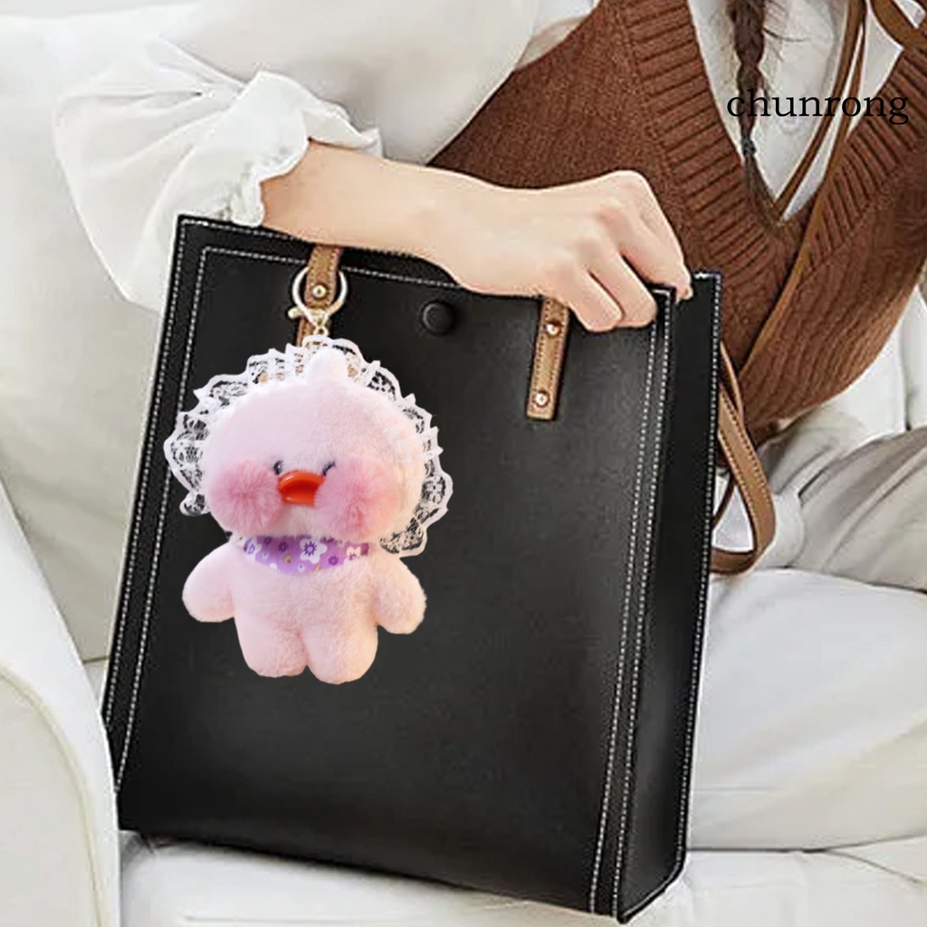 Móc Khóa Hình Vịt Nhồi Bông Mini Dễ Thương