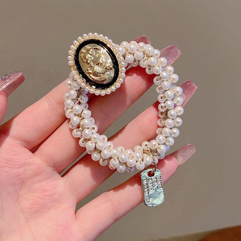 Dây Buộc Tóc Cao Su Họa Tiết Hoa Trà Dễ Thương|Dây Cột Tóc Thiết Kế Xinh Xắn Thời Trang Cho Nữ