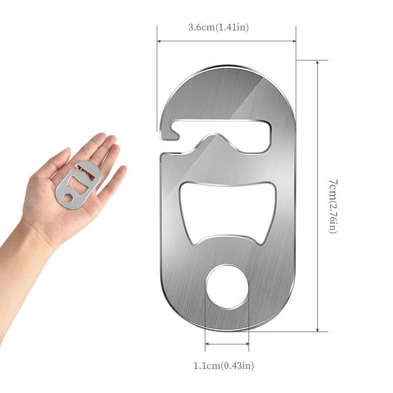 Dụng Cụ Mở Nắp Chai Mini Đa Năng Bằng Thép Không Gỉ Chất Lượng Cao