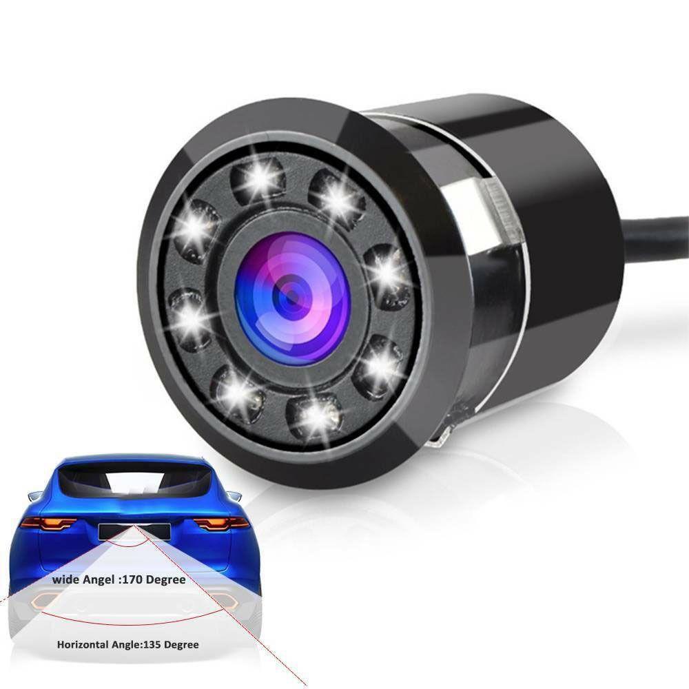 Camera Chiếu Hậu Chống Nước IP68 Góc 170 Độ 8LED IR Hỗ Trợ Tầm Nhìn Ban Đêm Cho Xe Hơi