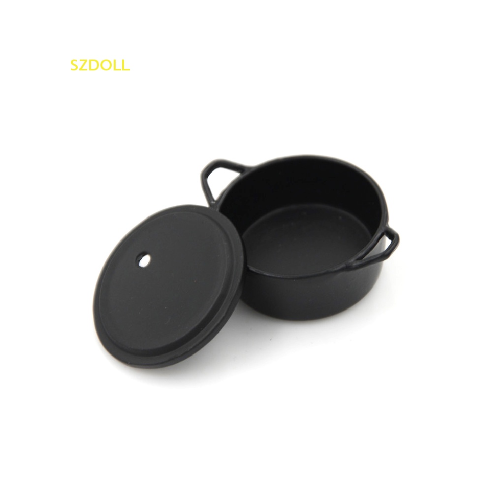 Nồi Hầm Thức Ăn Bằng Kim Loại Tỉ Lệ 1: 12 Trang Trí Nhà Búp Bê