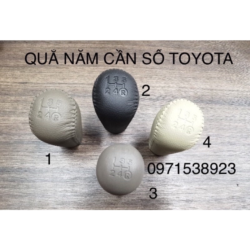 QUẢ NẮM CẦN SỐ TOYOTA INNOVA FORTUNER HILUX CAMRY COROLLA ALTIS BỌC DA CAO CẤP GIÁ RẺ