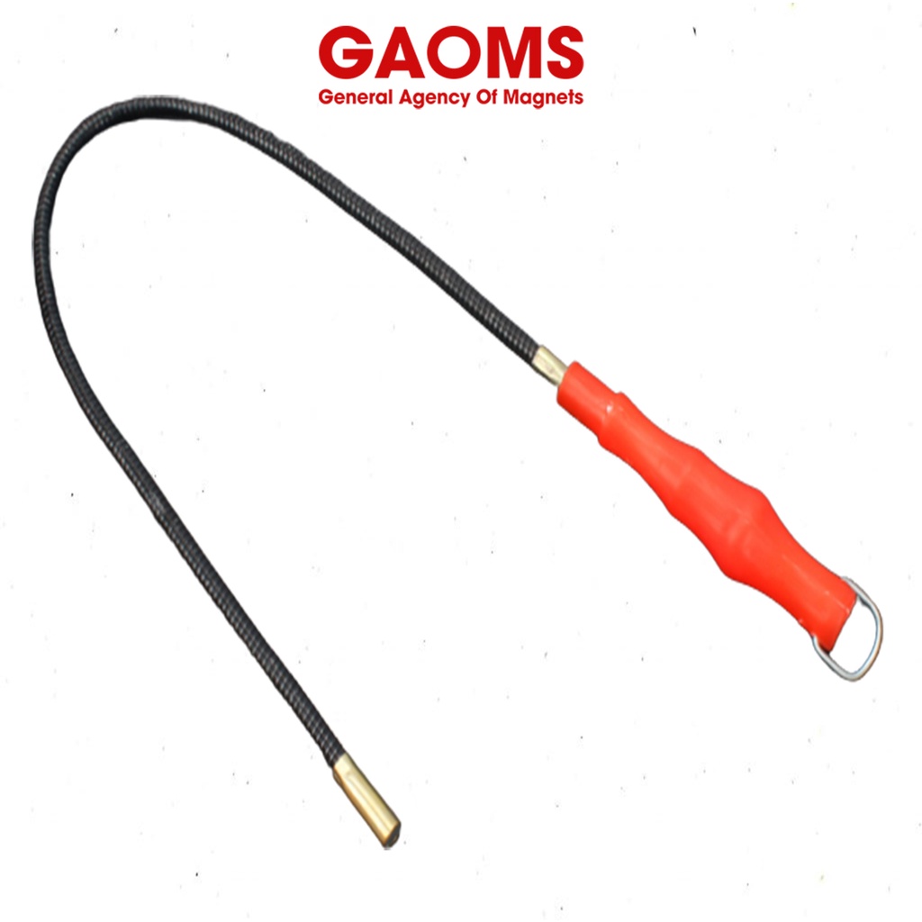 Cây nam châm nhặt ốc vít GAOMS, roi nhặt ốc rơi có cán tay cầm đỏ