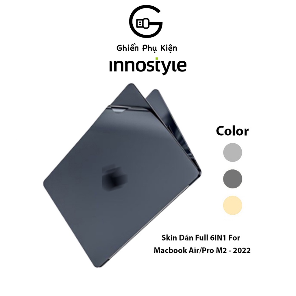 Skin Dán INNOSTYLE USA 3M Diamond 6IN1 Dành Cho Macbook Air/Pro M2 2022