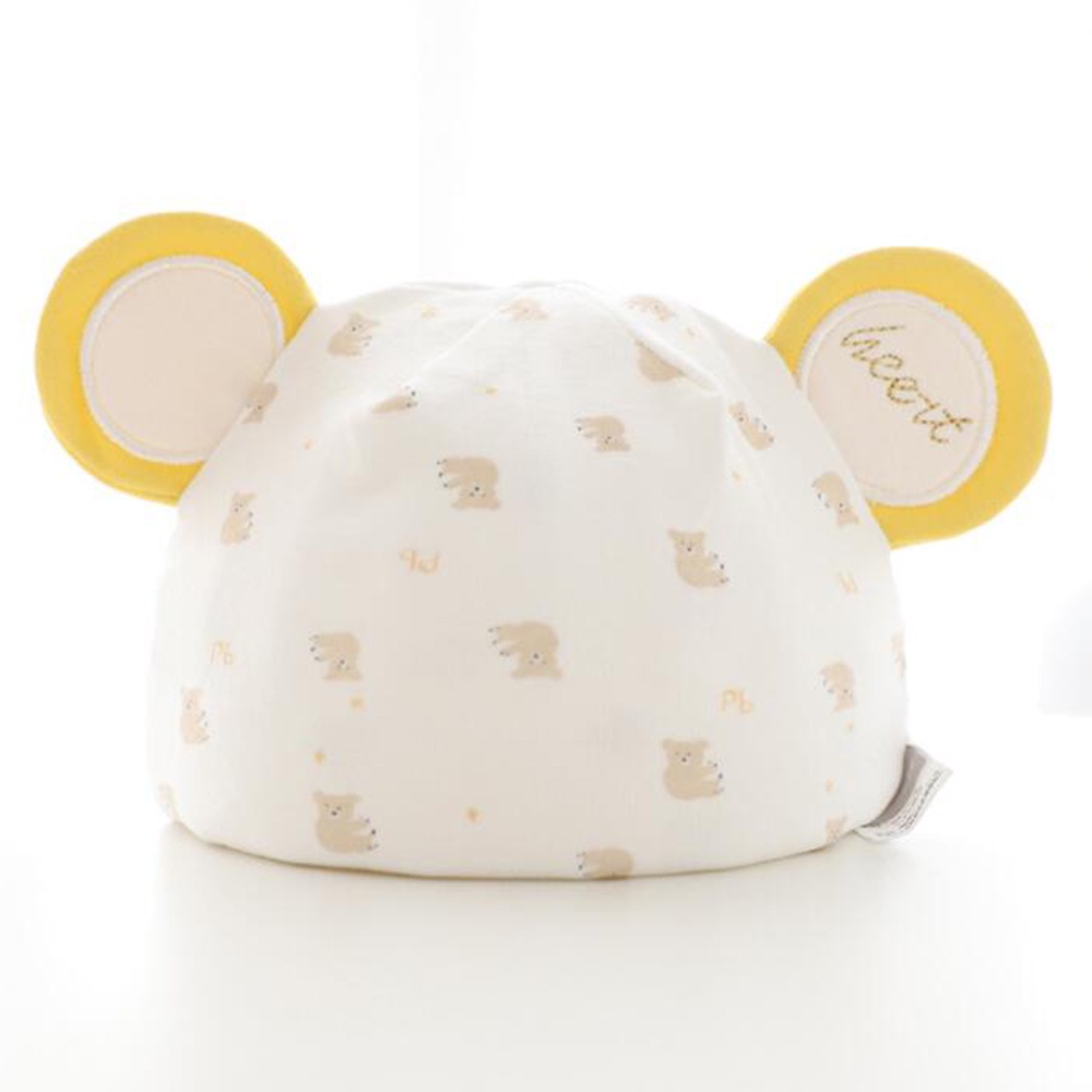 Mũ Cotton In Họa Tiết Hoa / Ngôi Sao Hoạt Hình Dễ Thương Thời Trang Thu Đông Cho Bé Gái 0-3 Tháng Tuổi