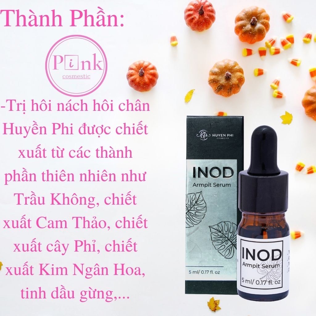 Serum Hôi Nách - Hôi Chân INOD 5ml Huyền Phi Giúp Khử Mùi và Làm Sáng Da